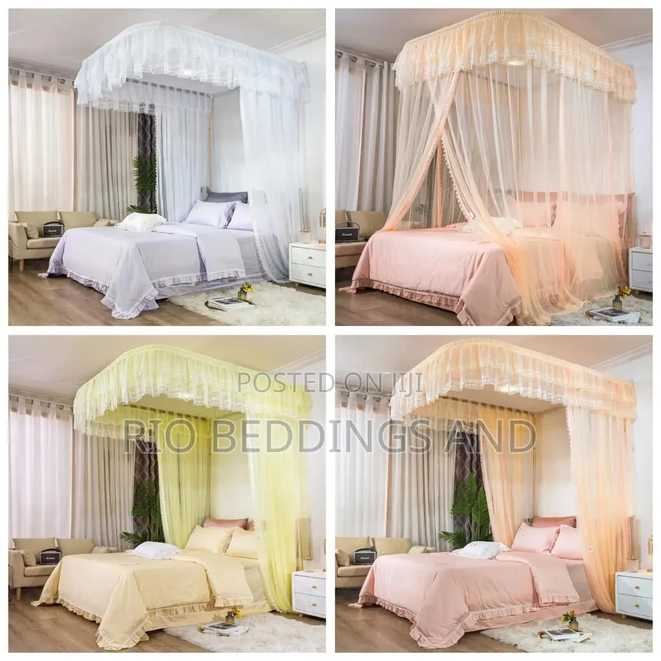 Wall Mount Mosquito Net King Size