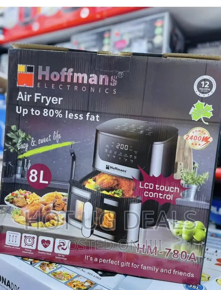 8l Air Fryer Hoffman - Black