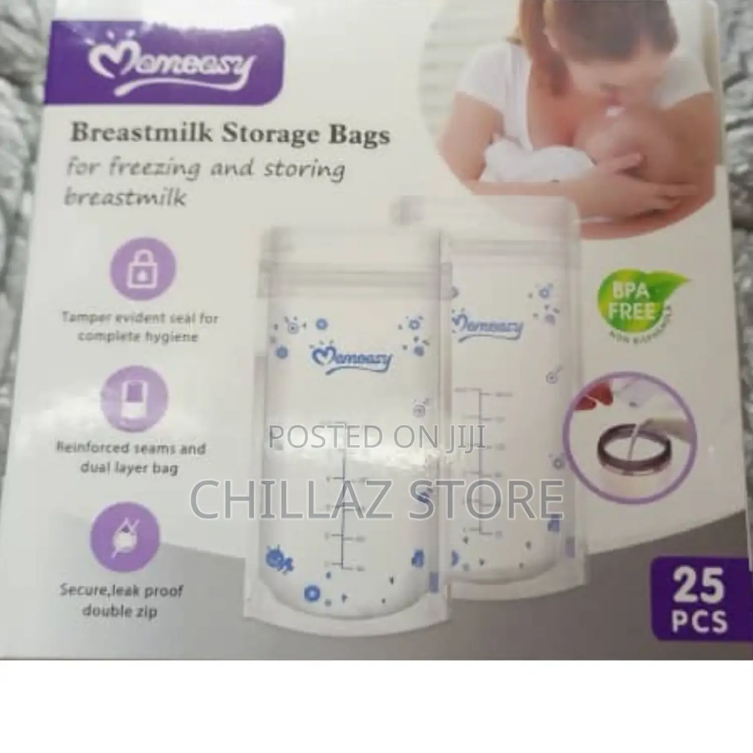 Mom Easy Breast Milk Storage Bags.
