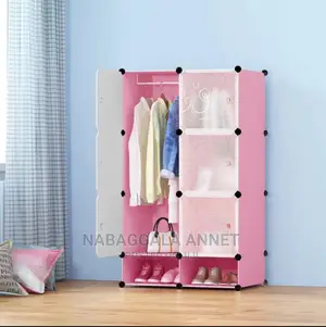 Photo - 2 Column Plastic Portable Wardrobes