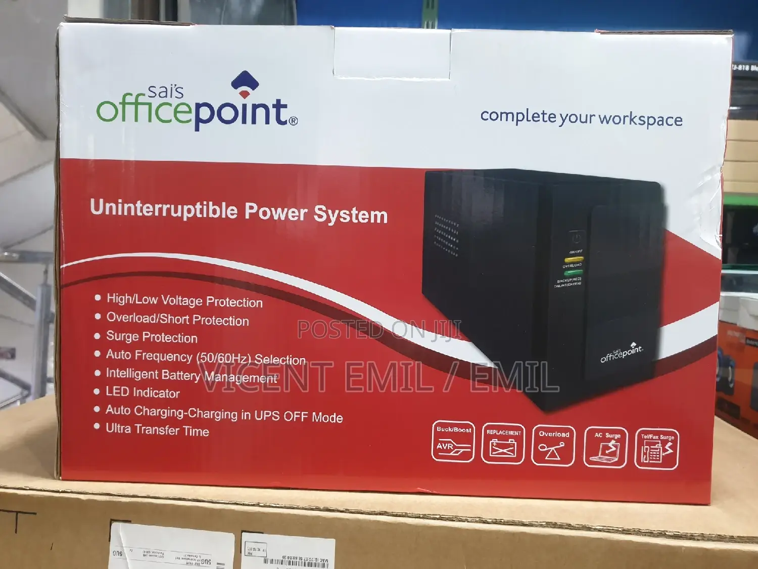 UPS Office Point 1000VA Uninterrupted Power Supply