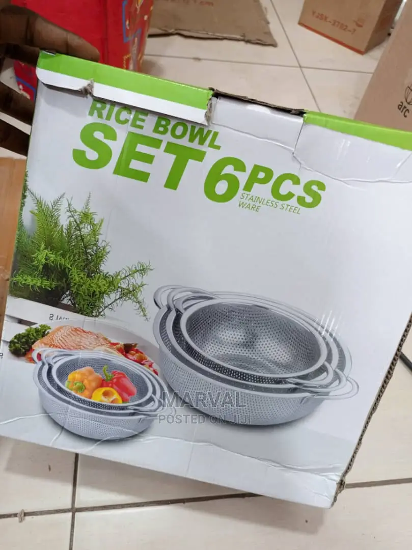 6pc Stainless Steel Perforated Colander