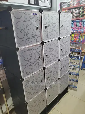 Plastic Closet With a Shoe Rack