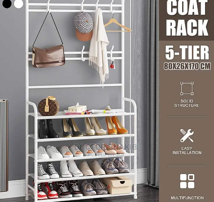 Multifunction Shoe and Hat Rack