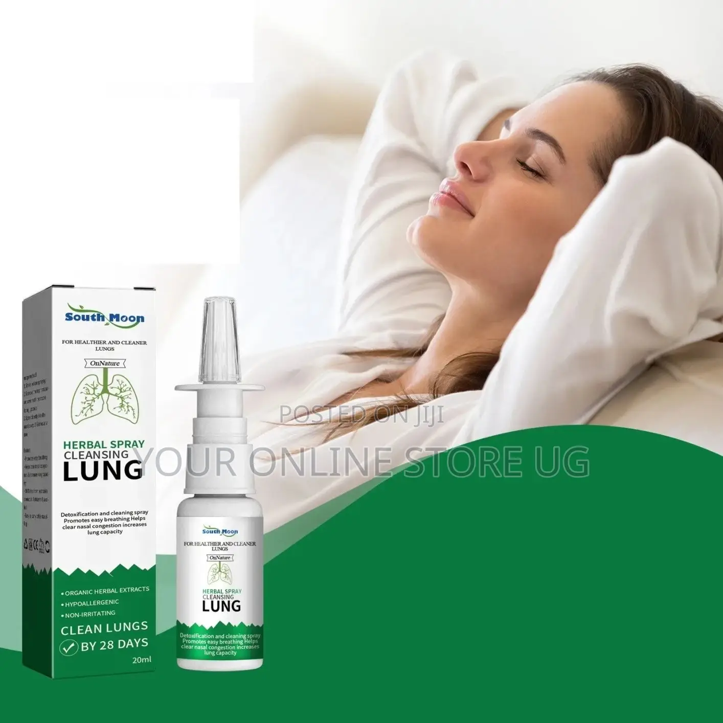 2pcs South Moon Herbal Nasal Spray for Daily Nasal Care