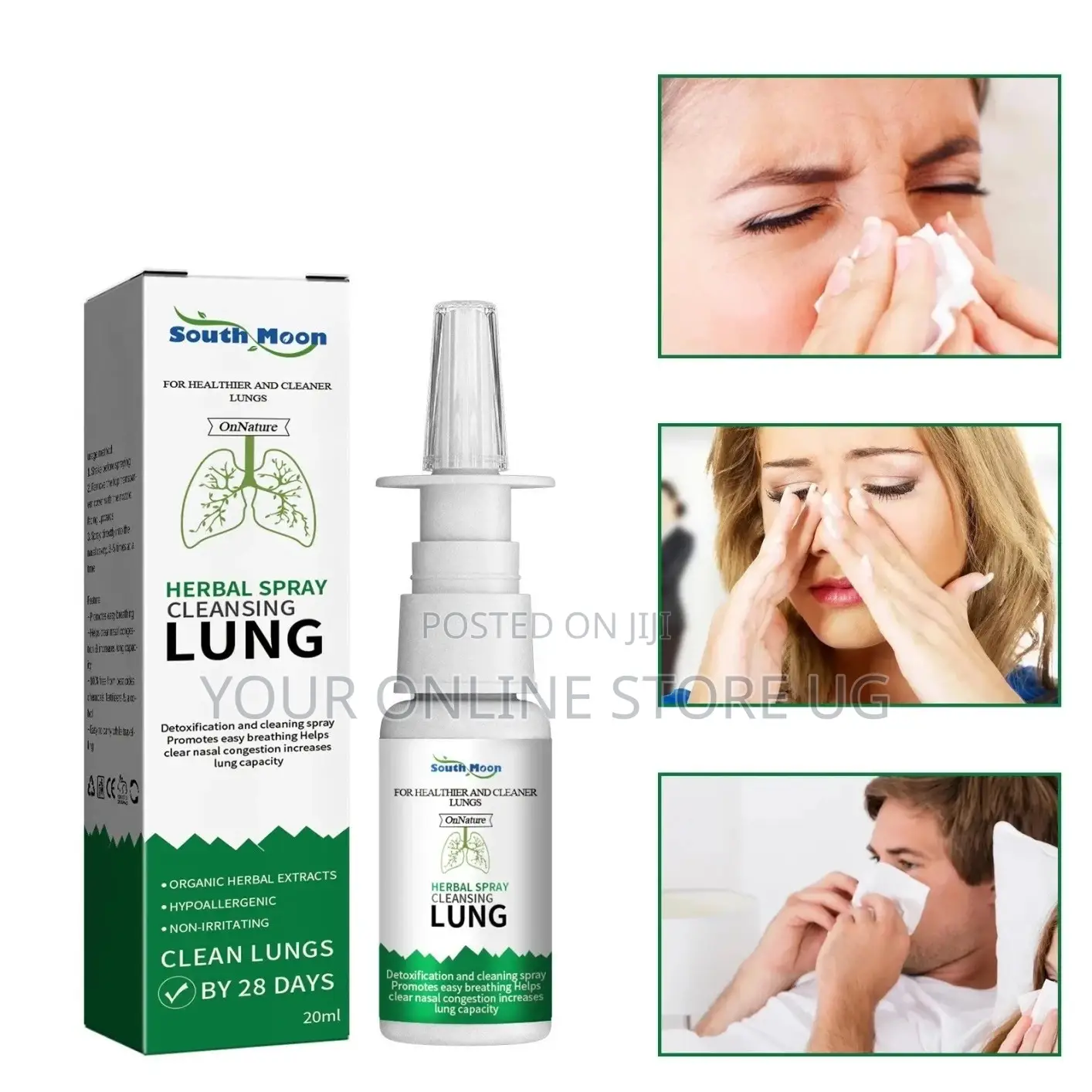 2pcs South Moon Herbal Nasal Spray for Daily Nasal Care