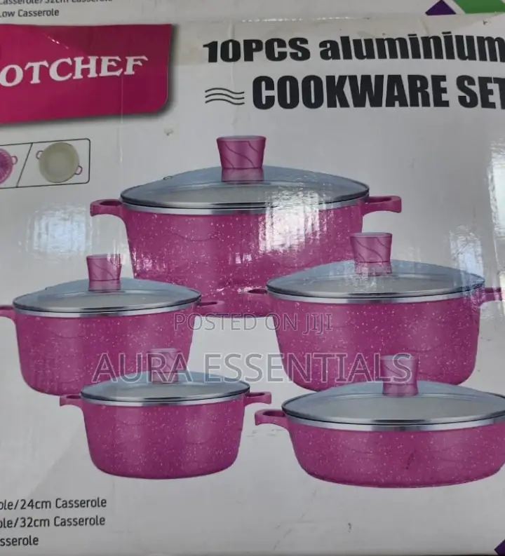 10pcs Aluminum Cookware Set