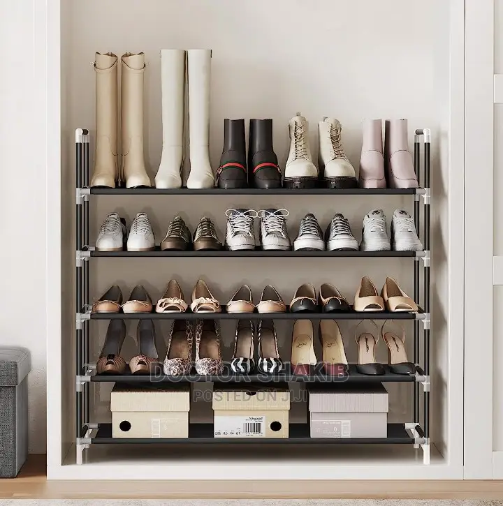 5 Layer Steel Pipe Shoe Rack