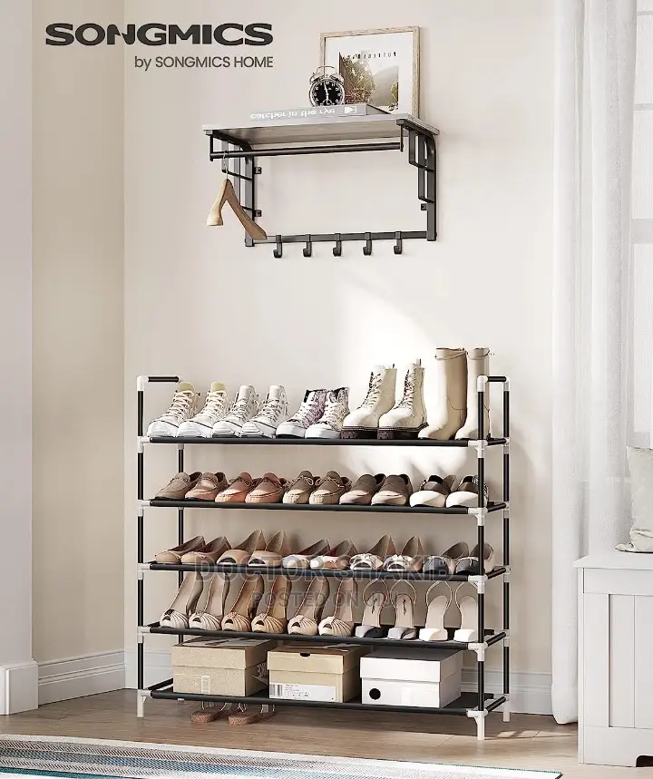 5 Layer Steel Pipe Shoe Rack