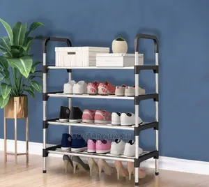4 Layer Metal Steel Pipe Shoe Rack