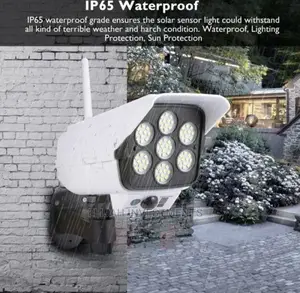 2 in 1 Solar Light Security Dummy Camera Remote LED Lamp