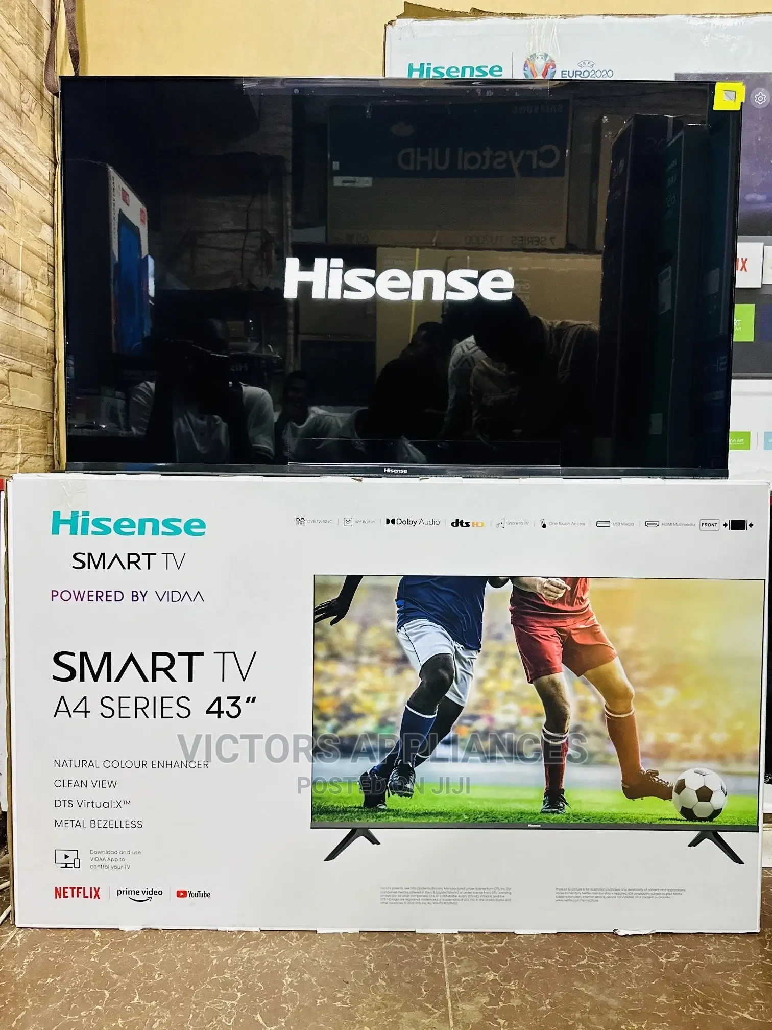 Hisense 43inch HD SMART TV Frameless Power by VIDAA