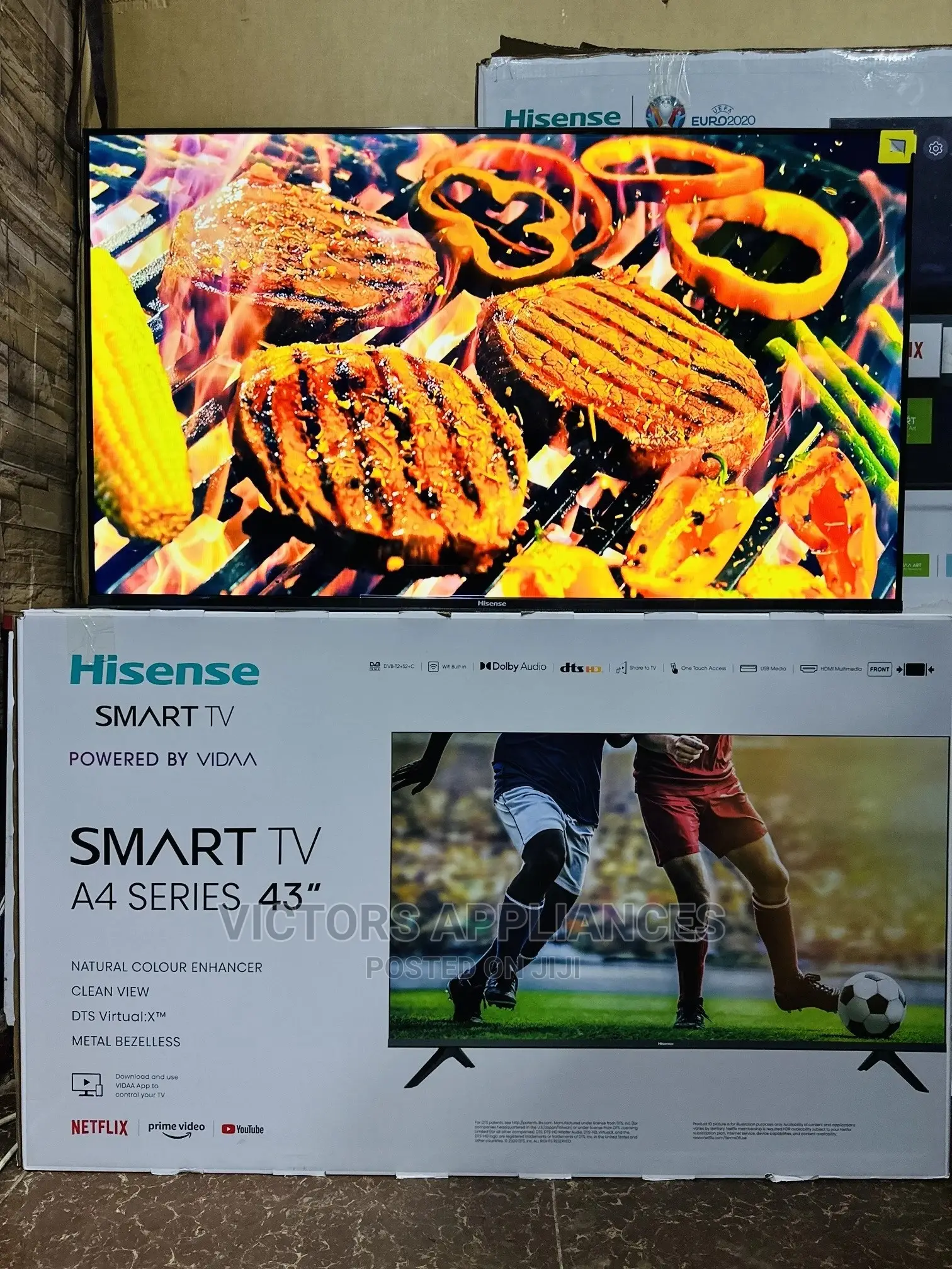 Hisense 43inch HD SMART TV Frameless Power by VIDAA