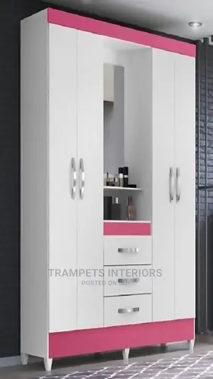 Wardrobes White and Pink Design