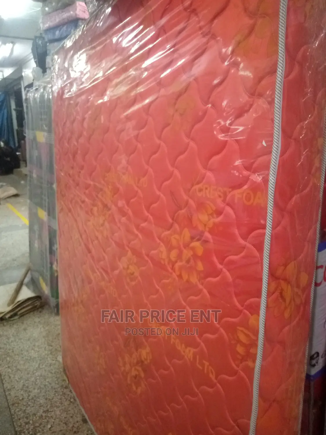 Crest Foam High Density.6x6x8inches.( Red)