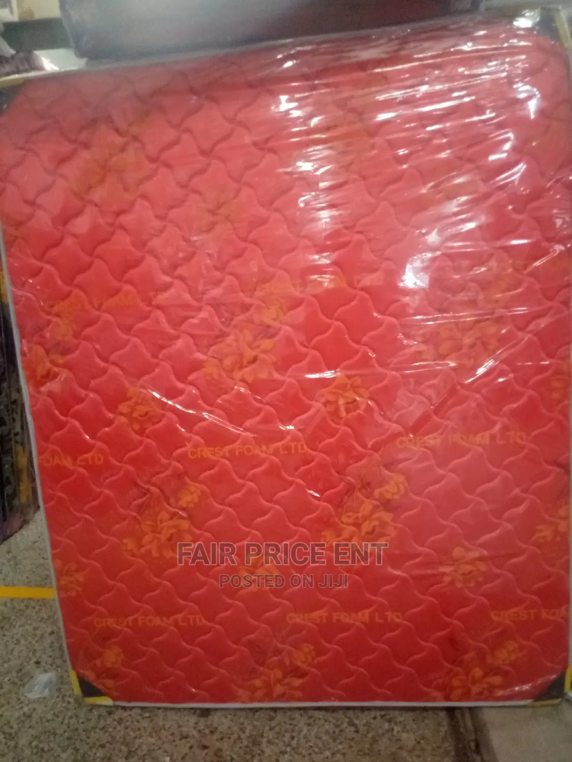 Crest Foam High Density.6x6x8inches.( Red)