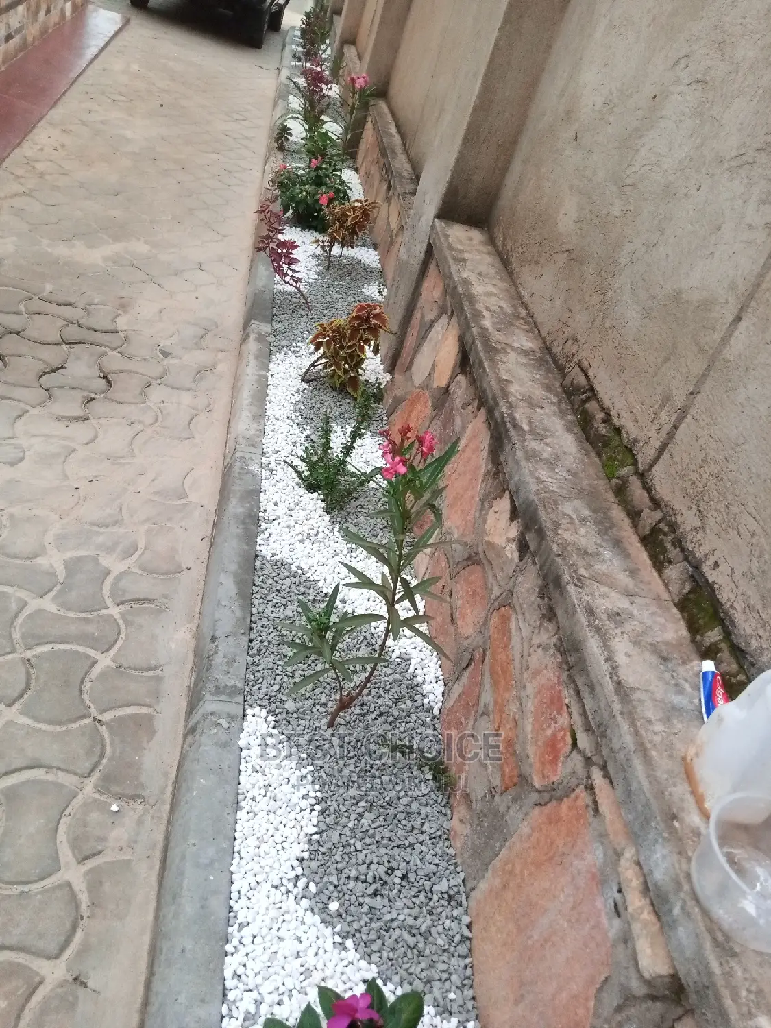White ,Grey, Stones and Flowers for Sale