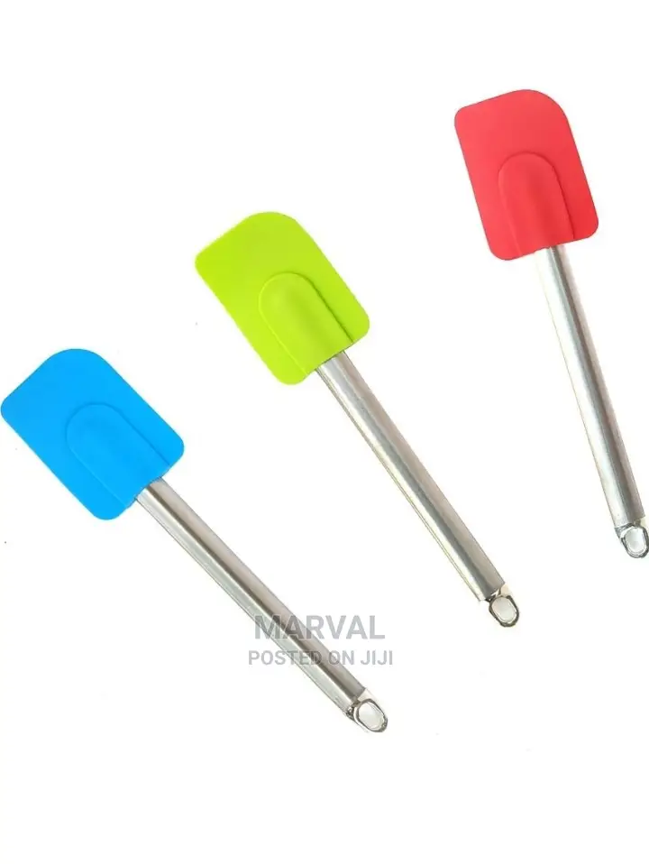 Flat Pastry Spatula Silicon and Stainless Steel