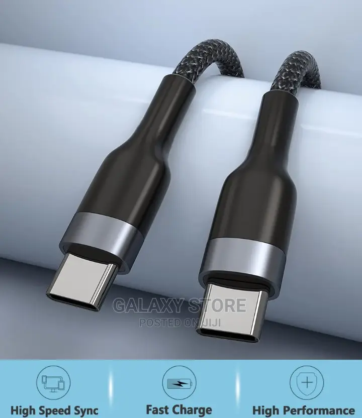 60w Pd Usb C to Usbc Charger Cable Fast Charger Power Data