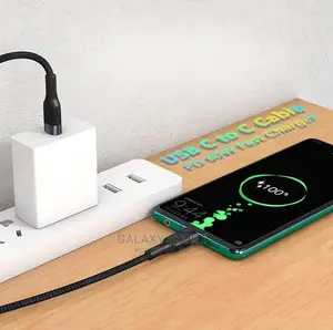 60w Pd Usb C to Usbc Charger Cable Fast Charger Power Data