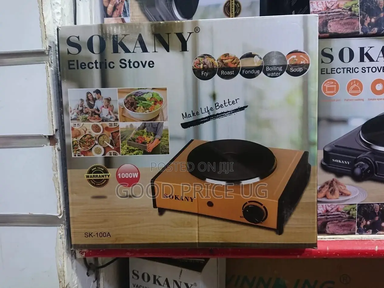 Sokany Electric Hotplate. Comes With 1 Year Warranty.