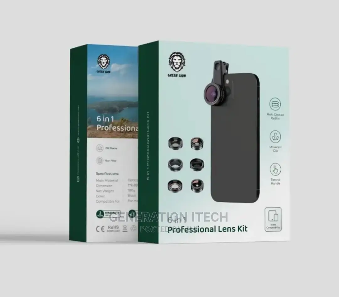 6 in 1 Proffessional Lens Kit for All Smart Phones