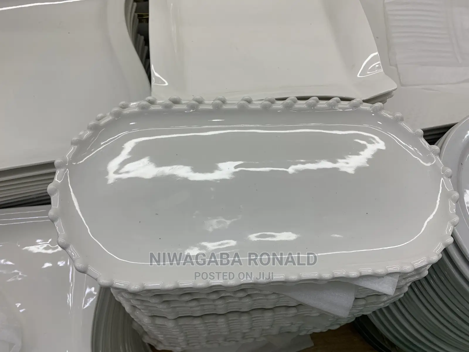 6pc Classic White Dinner Plate