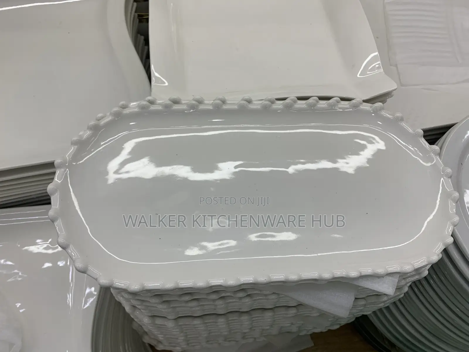 6pc Classic White Dinner Plate