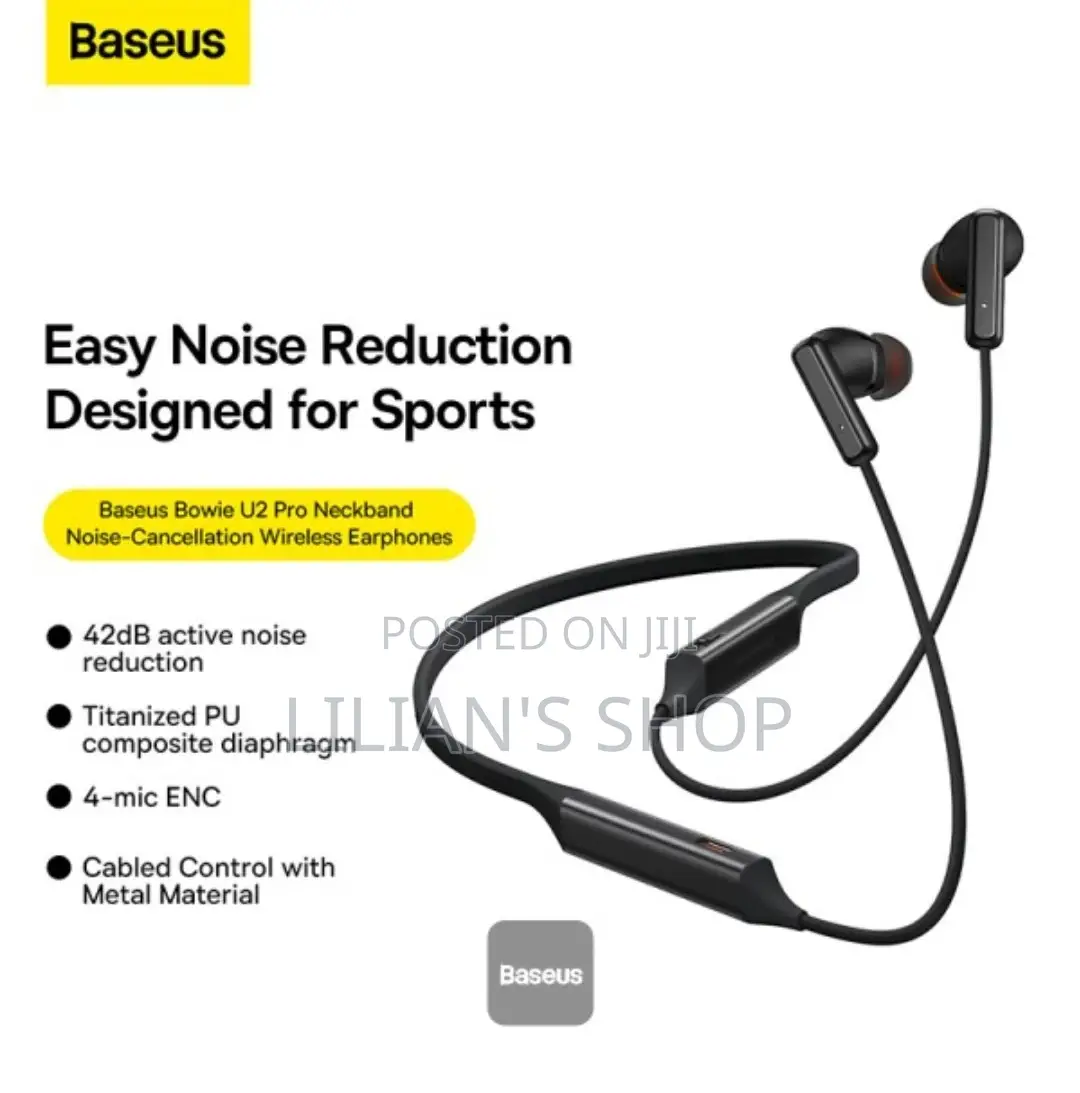 Baseus Bowie U2 Pro TWS Earphones ENC (Black)