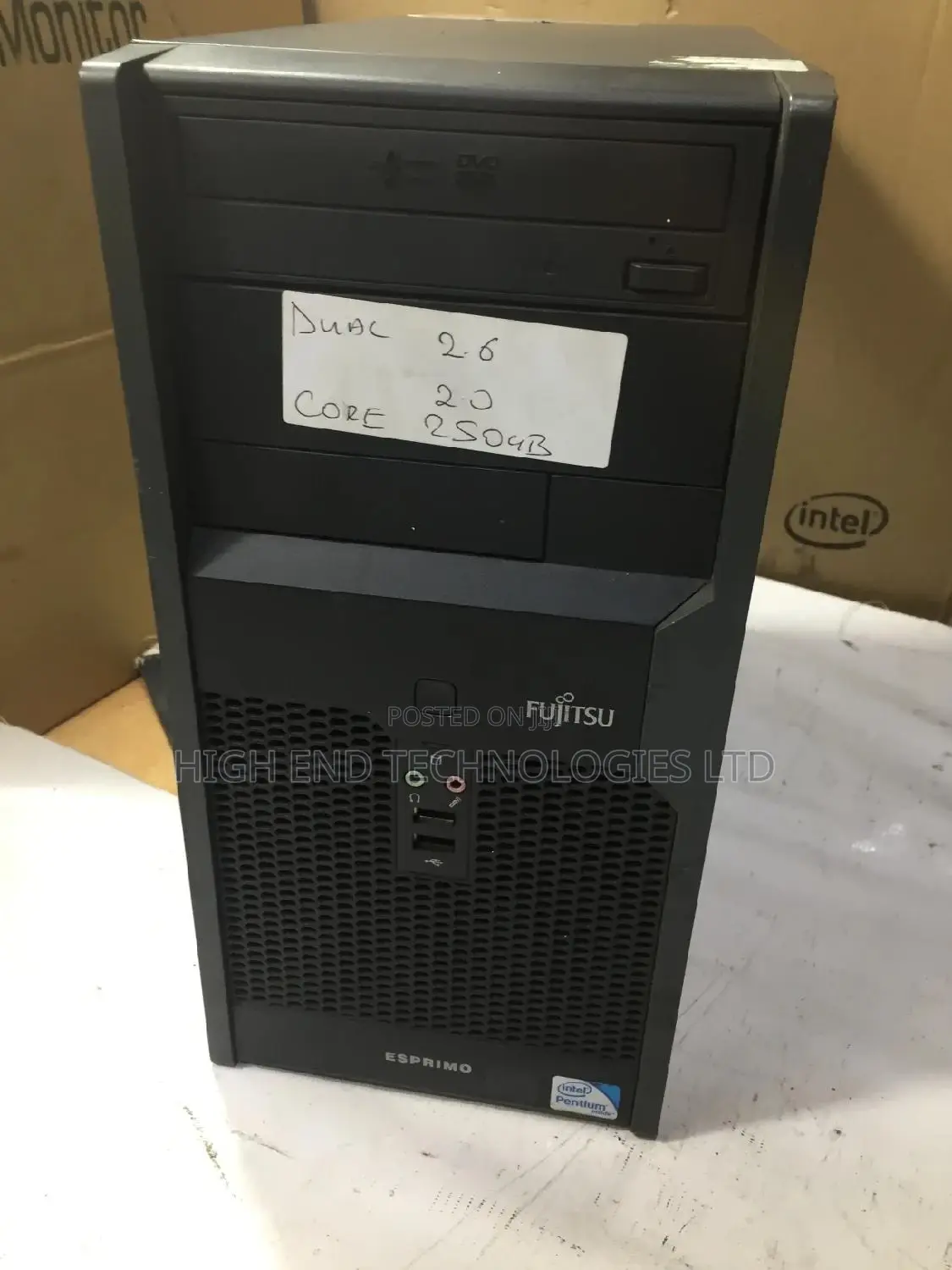 Desktop Computer Fujitsu Esprimo P558 2GB Intel Pentium HDD 250GB