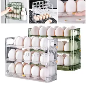 3 Layer Fridge Egg Holder Storage Container