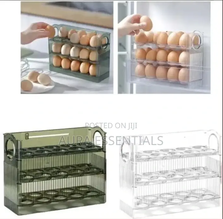 3 Layer Fridge Egg Holder Storage Container