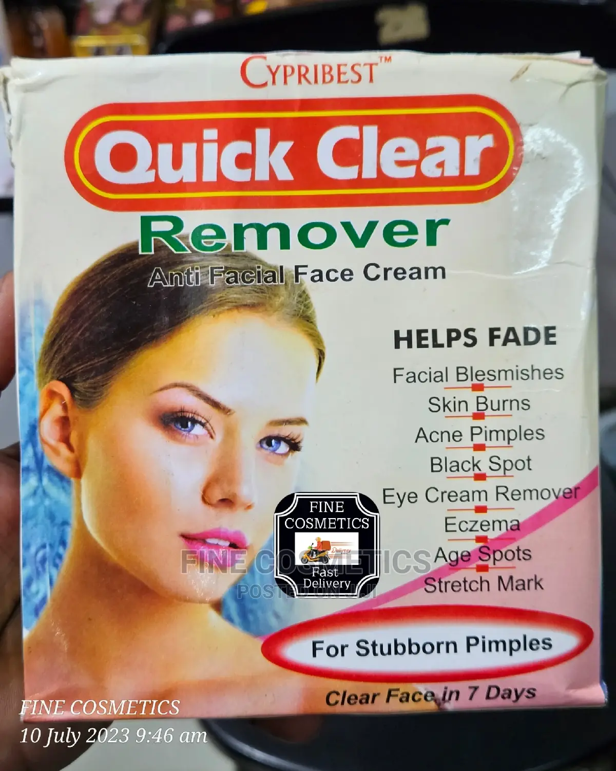 Quick Clear Black Spots and Pimple Remover Face Eye Cream