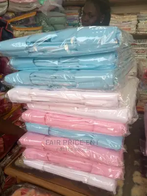 Pure Cotton Bedsheets.6x6.( Plain Blue)
