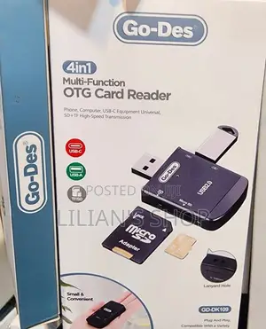 GO-DES 4 in 1 Multifunction OTG Card Reader