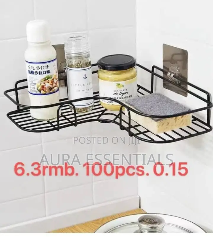 Multipurpose Bathroom/Kitchen Corner Rack Shelf