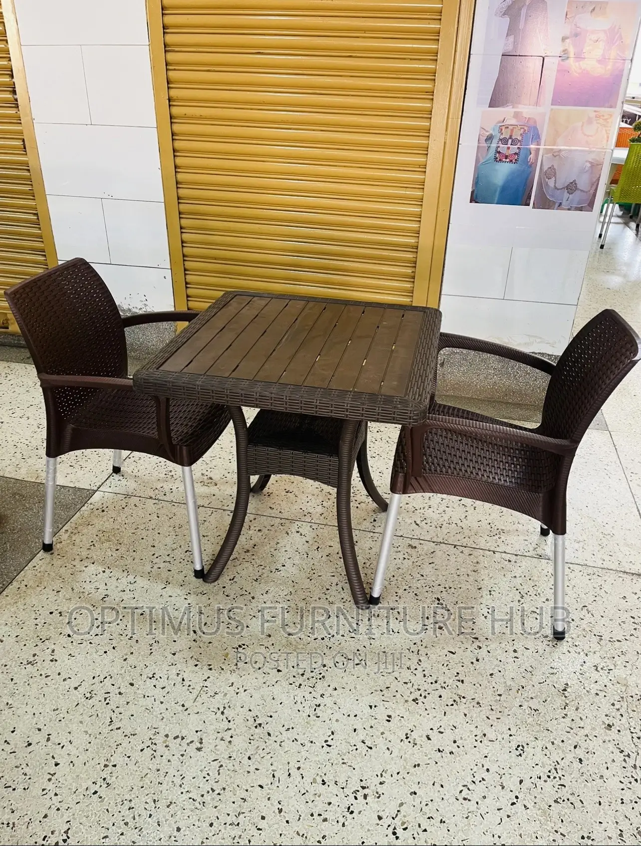 Plastic Set (Table, 2 Chairs)