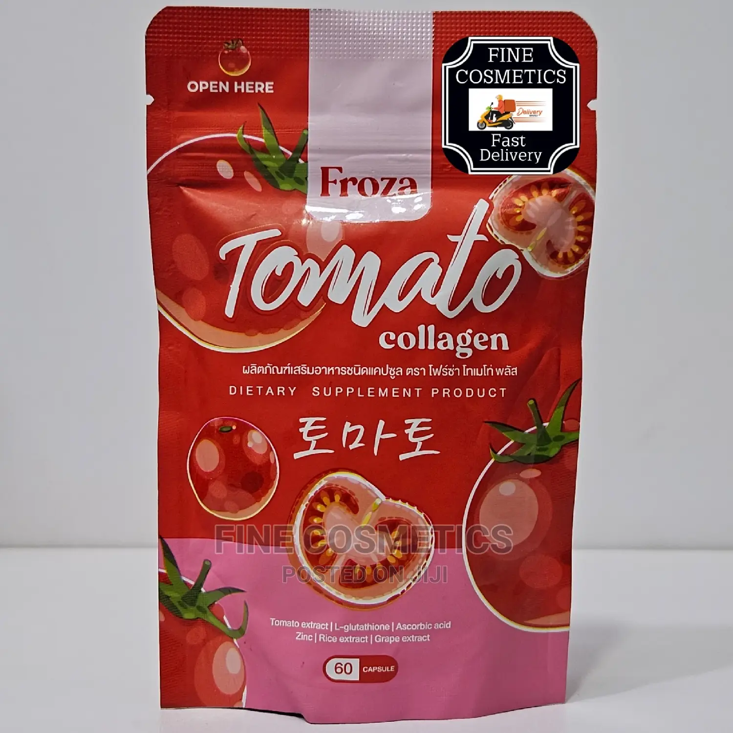 Froza Tomato Collagen Skin Whitening and Anti-Aging 60 Tabs