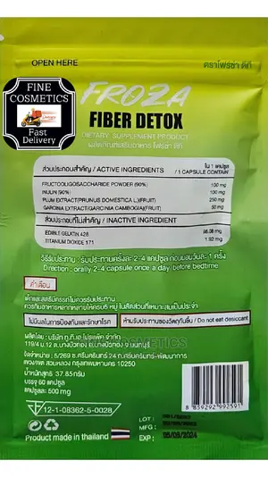 FROZA FIBER DETOX 4-in-1 Slimming + Detox Weight Loss Tabs