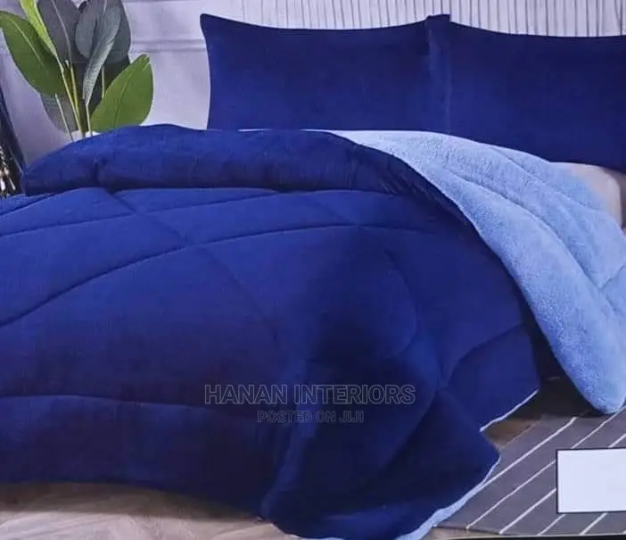 Woolen Thick Duvet-Blue and Brown