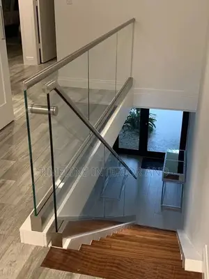 Frosted Glass Hand Railing and Stainless Steel.