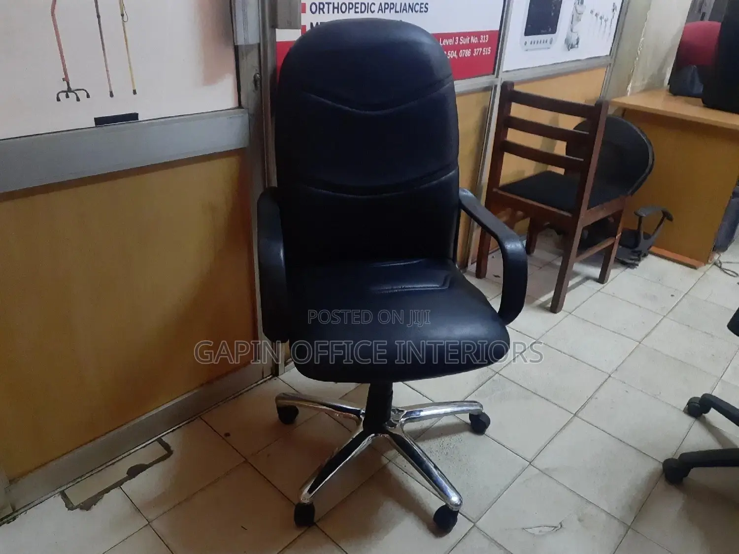 Black High Back Chair