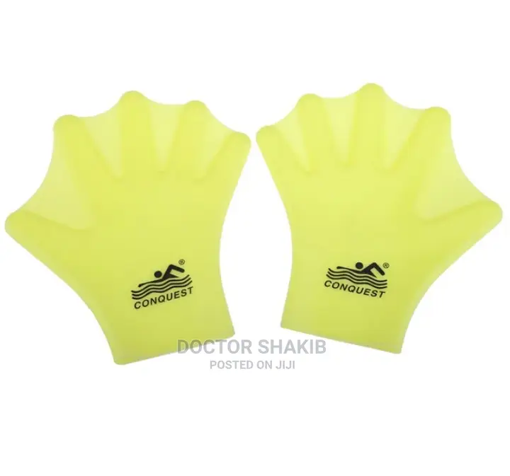 Silicone Webbed Swimming Gloves