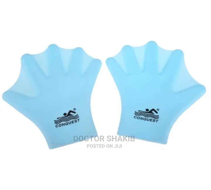 Silicone Webbed Swimming Gloves
