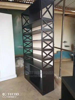 Photo - Black Shoe Rack/Shoe Organizer