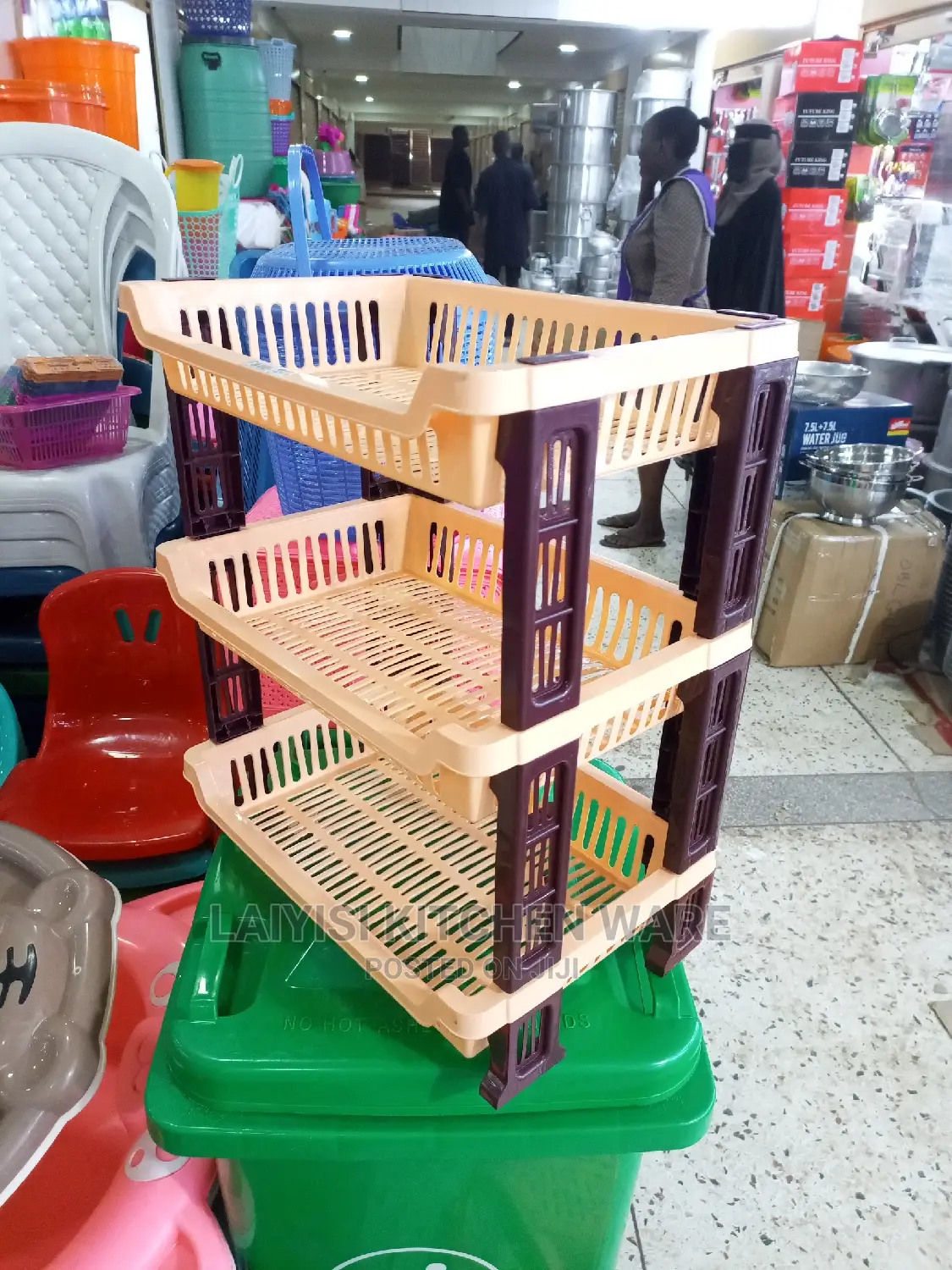 3layer Storage Unique Plastic Trolley or Rack