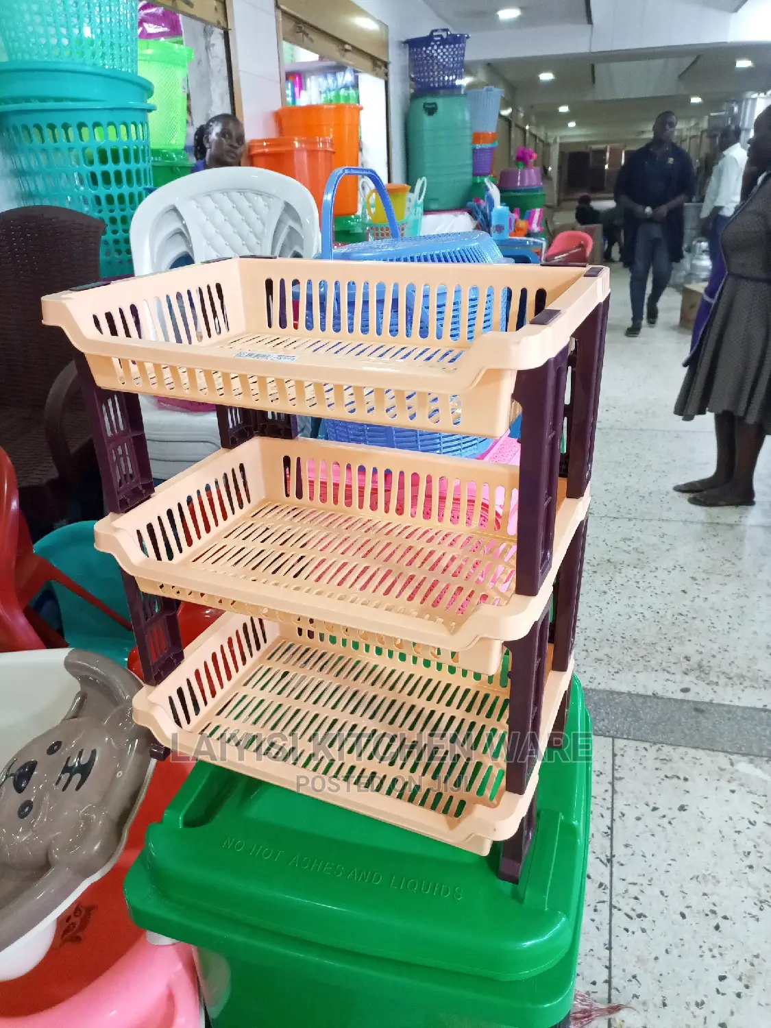 3layer Storage Unique Plastic Trolley or Rack