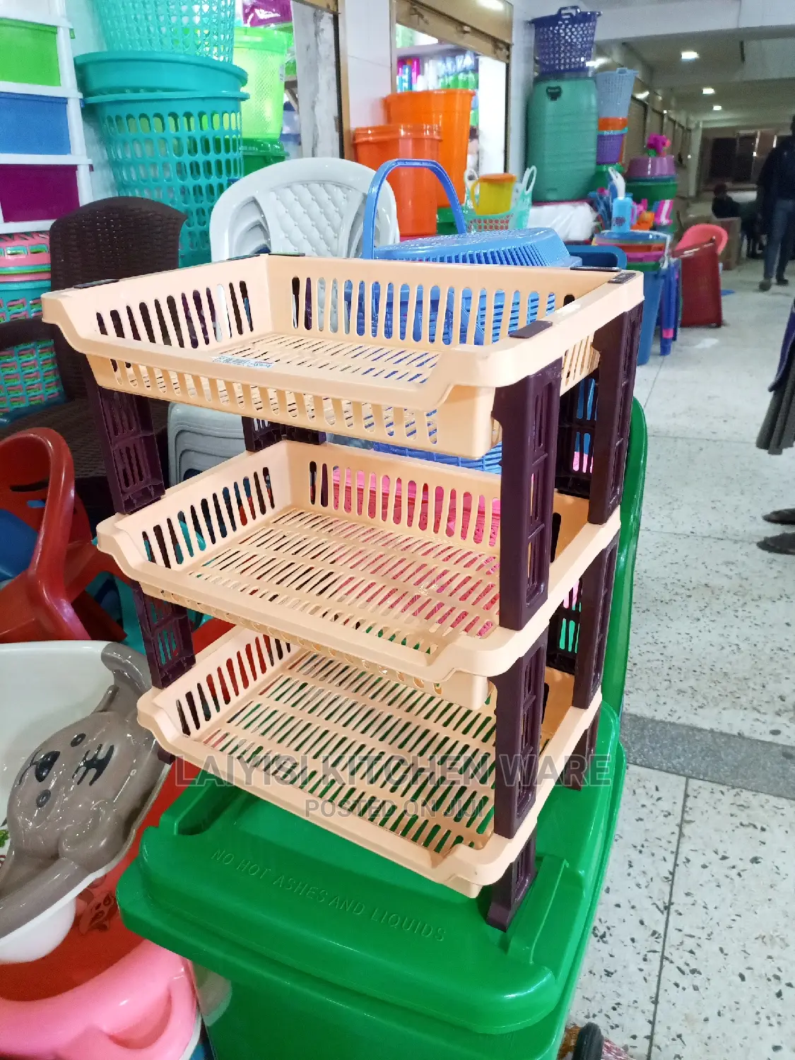 3layer Storage Unique Plastic Trolley or Rack