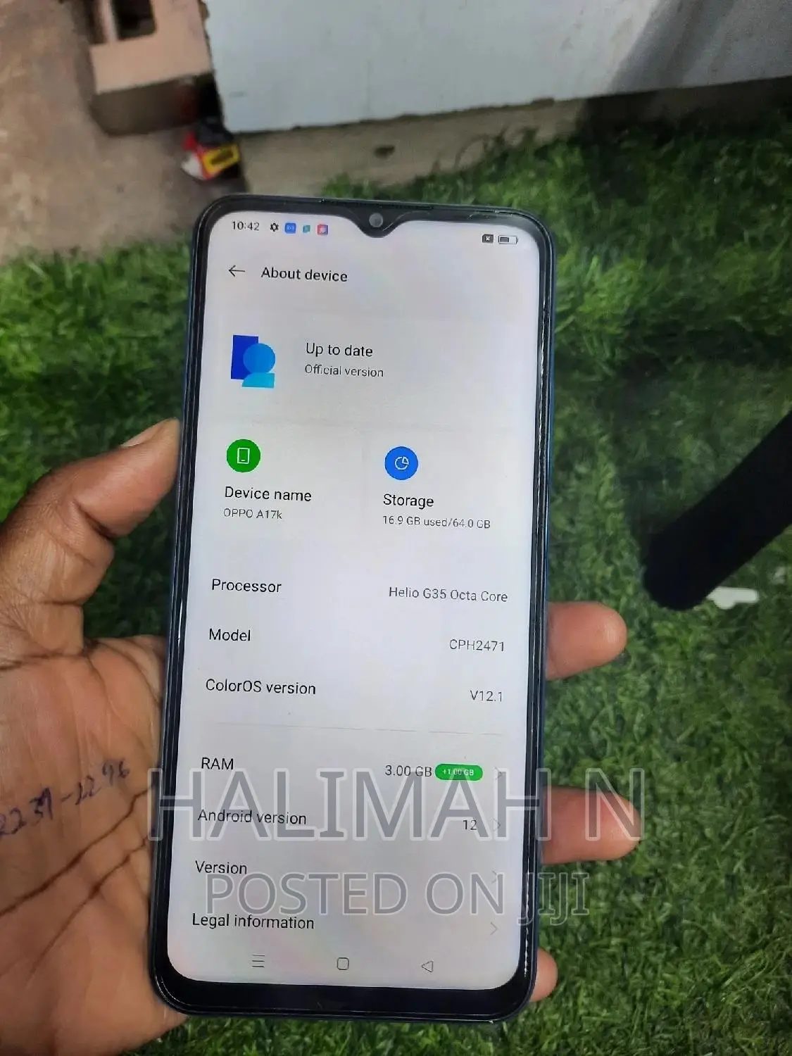 New Oppo A17K 64 GB Blue