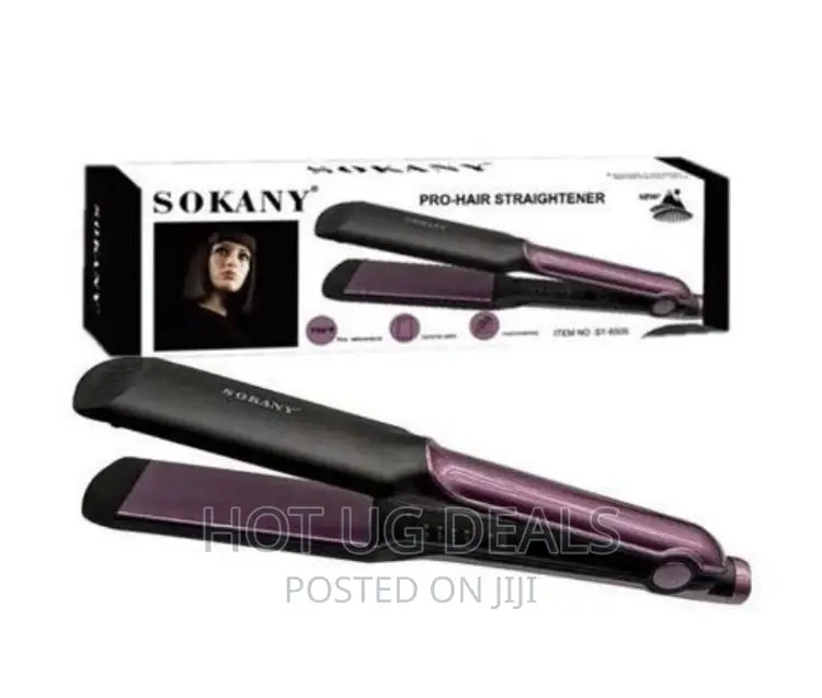 Sokany Professional Hair Straightening Iron-Black, Purple